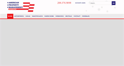 Desktop Screenshot of americanpropertymanagement.com