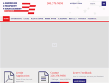 Tablet Screenshot of americanpropertymanagement.com