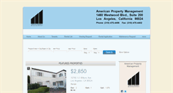 Desktop Screenshot of americanpropertymanagement.org